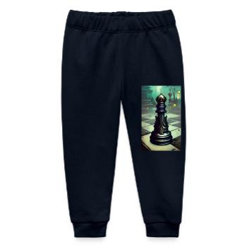 Chess | Chess piece | Chess player - Baby Organic Sweatpants by Stanley/Stella - navy - Front