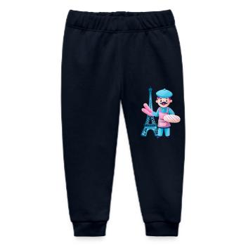 French - Baby Organic Sweatpants by Stanley/Stella - navy - Front