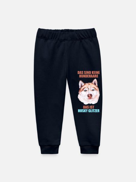 Husky Glitzer Hundehalter Hundehaare - Baby Organic Jogginghose Baby Tumbler von Stanley/Stella - Navy