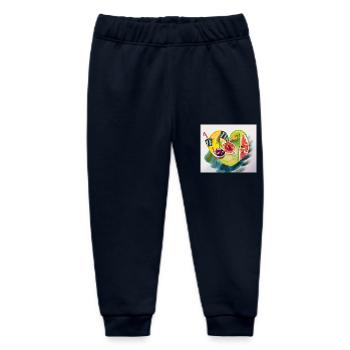 Obst fürs Herz - Baby Organic Jogginghose Baby Tumbler von Stanley/Stella - Navy - Vorne