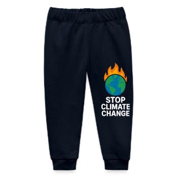 Klimawandel stoppen T-Shirt – Umweltschutz Protest - Baby Organic Jogginghose Baby Tumbler von Stanley/Stella - Navy - Vorne