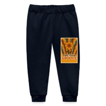 Flower Power Groove - Baby Organic Jogginghose Baby Tumbler von Stanley/Stella - Navy - Vorne
