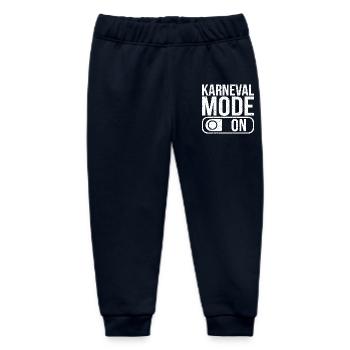 Karneval Mode On Fasching Fasnet - Baby Organic Sweatpants by Stanley/Stella - navy - Front