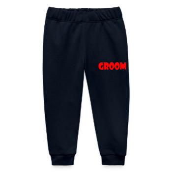 Groom - Baby Organic Sweatpants by Stanley/Stella - navy - Front