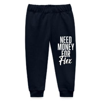 Need Money For Flex - Baby Organic Jogginghose Baby Tumbler von Stanley/Stella - Navy - Vorne