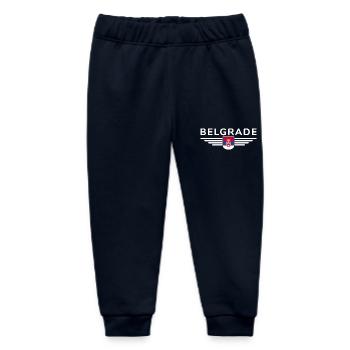 Belgrade T-Shirt – For fans of the capital - Baby Organic Sweatpants by Stanley/Stella - navy - Front