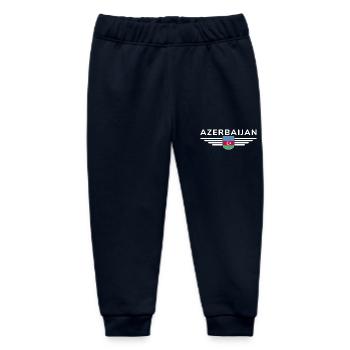 Aserbaidschan Design – Für Fans & Reisende - Baby Organic Jogginghose Baby Tumbler von Stanley/Stella - Navy - Vorne
