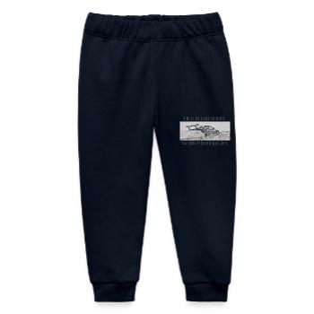 Boring Cars - Baby Organic Sweatpants by Stanley/Stella - navy - Front