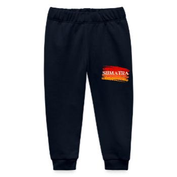 Sumatra Indonesia - Baby Organic Sweatpants by Stanley/Stella - navy - Front