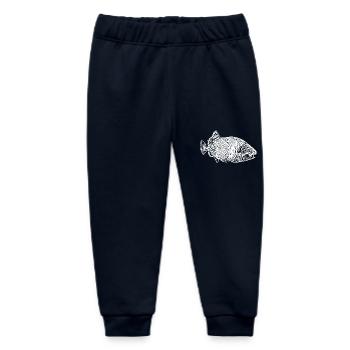 Drückerfisch Vintage Style - Baby Organic Jogginghose Baby Tumbler von Stanley/Stella - Navy - Vorne