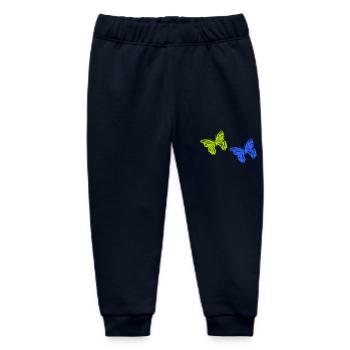 Butterfly 2 - Baby Organic Sweatpants by Stanley/Stella - navy - Front