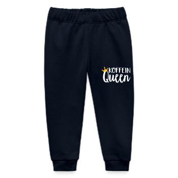 Koffein Queen - Baby Organic Jogginghose Baby Tumbler von Stanley/Stella - Navy - Vorne