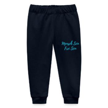 Mensch Sein - Baby Organic Jogginghose Baby Tumbler von Stanley/Stella - Navy - Vorne