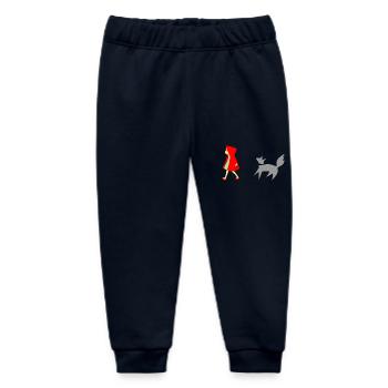 Little Red Riding Hood and the Wolf - Baby Organic Sweatpants by Stanley/Stella - navy - Front