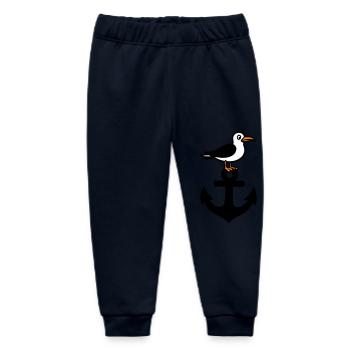 Anker Möwe Hafen - Baby Organic Sweatpants by Stanley/Stella - navy - Front