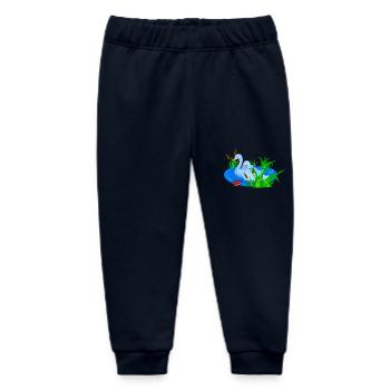 Bird Pond Lake - Baby Organic Jogginghose Baby Tumbler von Stanley/Stella - Navy - Vorne