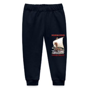 NORMANDIE CONQUERANT Kreation Louis RUNEMBERG © - Baby Organic Jogginghose Baby Tumbler von Stanley/Stella - Navy - Vorne