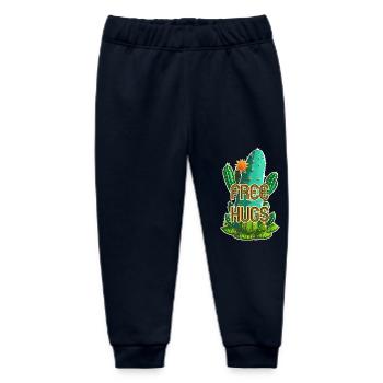 Free Hugs - Cactus - Baby Organic Sweatpants by Stanley/Stella - navy - Front