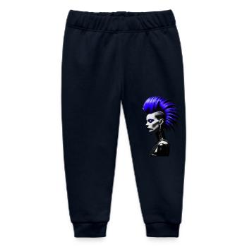 Punk Girl - Baby Organic Jogginghose Baby Tumbler von Stanley/Stella - Navy - Vorne
