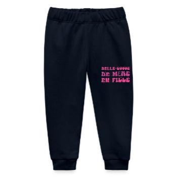 Beautiful kid from mother to daughter - Baby Organic Sweatpants by Stanley/Stella - navy - Front