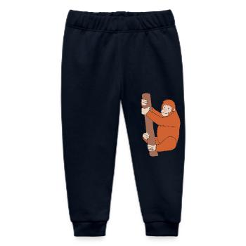 Orang Utan - Baby Organic Jogginghose Baby Tumbler von Stanley/Stella - Navy - Vorne