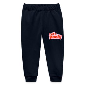 Let's Rock - Baby Organic Sweatpants by Stanley/Stella - navy - Front