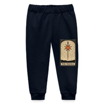 The Needle Tarot – Sacred Stitching Power - Baby Organic Sweatpants by Stanley/Stella - navy - Front