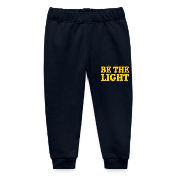 Be the light - Baby Organic Sweatpants by Stanley/Stella - navy - Front