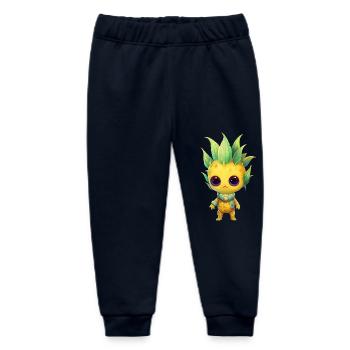 Alien Ananas Fusion: Punk-Frisur Außerirdischer - Baby Organic Jogginghose Baby Tumbler von Stanley/Stella - Navy - Vorne