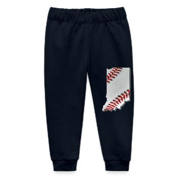 Echter Baseball in der Indiana State Landkarte - Baby Organic Jogginghose Baby Tumbler von Stanley/Stella - Navy - Vorne