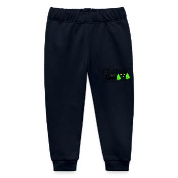 Christmas Time - Baby Organic Sweatpants by Stanley/Stella - navy - Front