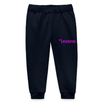 *innen Geschenkidee pro Gendern Feminismus innen - Baby Organic Jogginghose Baby Tumbler von Stanley/Stella - Navy - Vorne