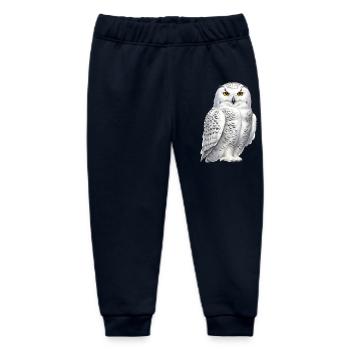 Snowy Owl - Baby Organic Sweatpants by Stanley/Stella - navy - Front