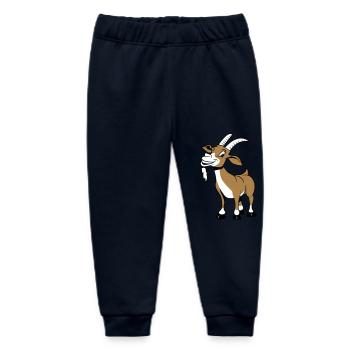 Ziege lachen nett - Baby Organic Jogginghose Baby Tumbler von Stanley/Stella - Navy - Vorne