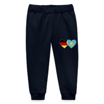 Deutschland Kasachstan Flagge Herz - Baby Organic Jogginghose Baby Tumbler von Stanley/Stella - Navy - Vorne
