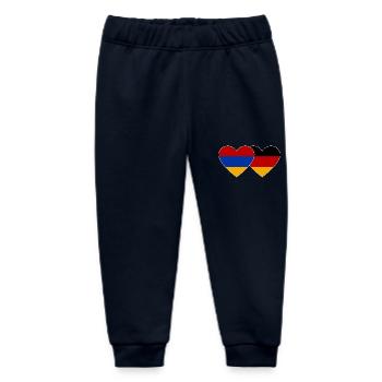 Armenien Deutschland Flagge Herz - Baby Organic Jogginghose Baby Tumbler von Stanley/Stella - Navy - Vorne