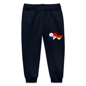 Panama Deutschland Flagge Herz - Baby Organic Jogginghose Baby Tumbler von Stanley/Stella - Navy - Vorne