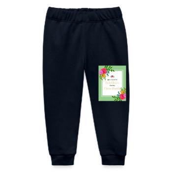 INVITATION IN HONOR OF WEDDING - Baby Organic Sweatpants by Stanley/Stella - navy - Front