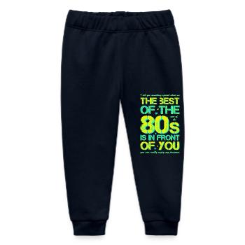 80s Eighties 80s - Baby Organic Sweatpants by Stanley/Stella - navy - Front