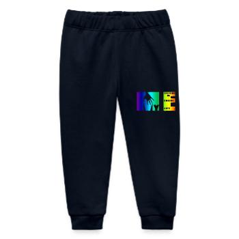 Manifesto of Me: Choice, Decision, Life - Baby Organic Sweatpants by Stanley/Stella - navy - Front