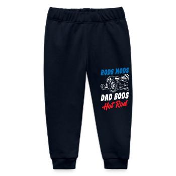 Rods Mods Dad Bods Funny Hot Rod - Baby Organic Sweatpants by Stanley/Stella - navy - Front