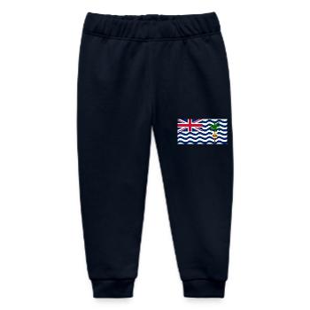 British Indian Ocean Territory - Baby Organic Sweatpants by Stanley/Stella - navy - Front