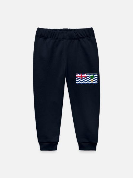 British Indian Ocean Territory - Baby Organic Sweatpants by Stanley/Stella - navy