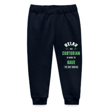 Gardien d’école - Pantalon de jogging bébé bio Stanley/Stella - marine - Devant