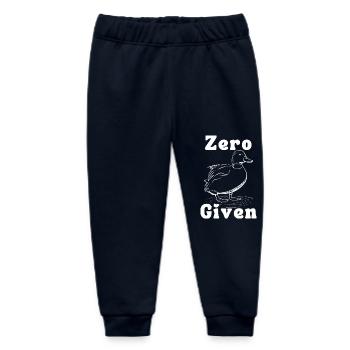Zero Given with a Duck Graphic - Baby Organic Sweatpants by Stanley/Stella - navy - Front