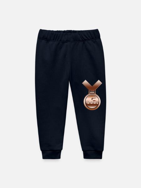 Bronze Swimming Award Medaille - Baby Organic Jogginghose Baby Tumbler von Stanley/Stella - Navy