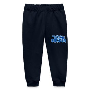 Ich bin der kleine Bruder - Baby Organic Jogginghose Baby Tumbler von Stanley/Stella - Navy - Vorne