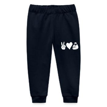 Chickens Hen - Baby Organic Sweatpants by Stanley/Stella - navy - Front