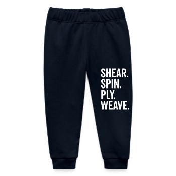 Scher-Spin-Ply-Gewebe - Baby Organic Jogginghose Baby Tumbler von Stanley/Stella - Navy - Vorne