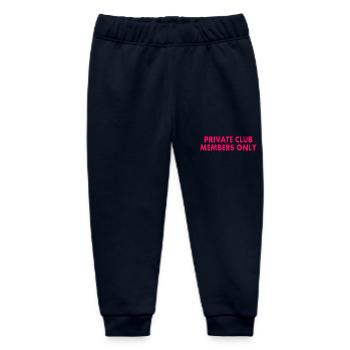 private club members only - Baby Organic Sweatpants by Stanley/Stella - navy - Front